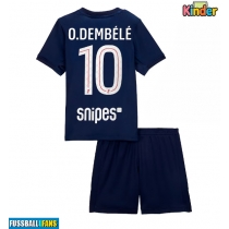 Paris Saint-Germain Ousmane Dembele #10 Heimtrikotsatz Kinder 2025-26 Kurzarm (+ Kurze Hosen)